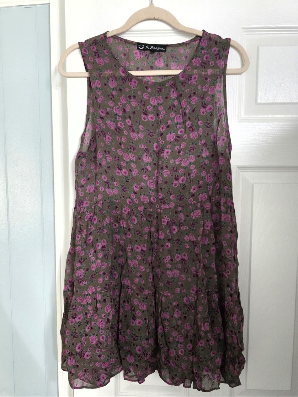 For Love And Lemons Dark Fairy Whimsigoth Dainty Sleeveless Dress Pink Rose